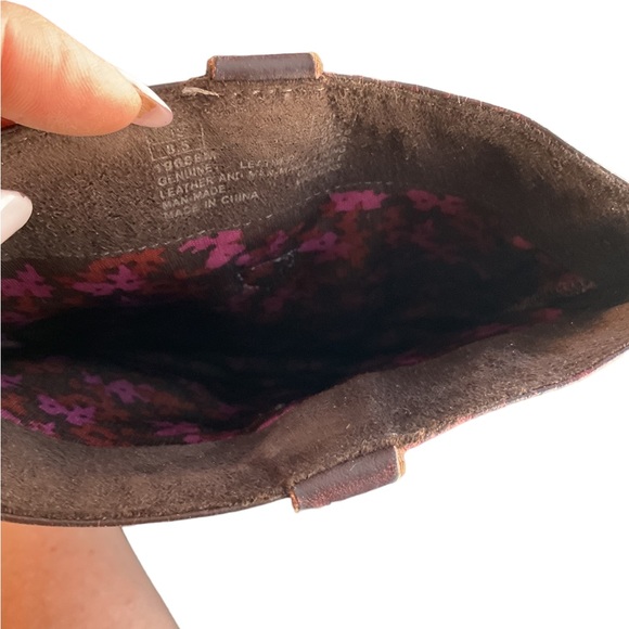 1790-TIMBERLAND Rudston Red/Brown tone Pull-on Leather Women’s Heeled Boots - Picture 10 of 12